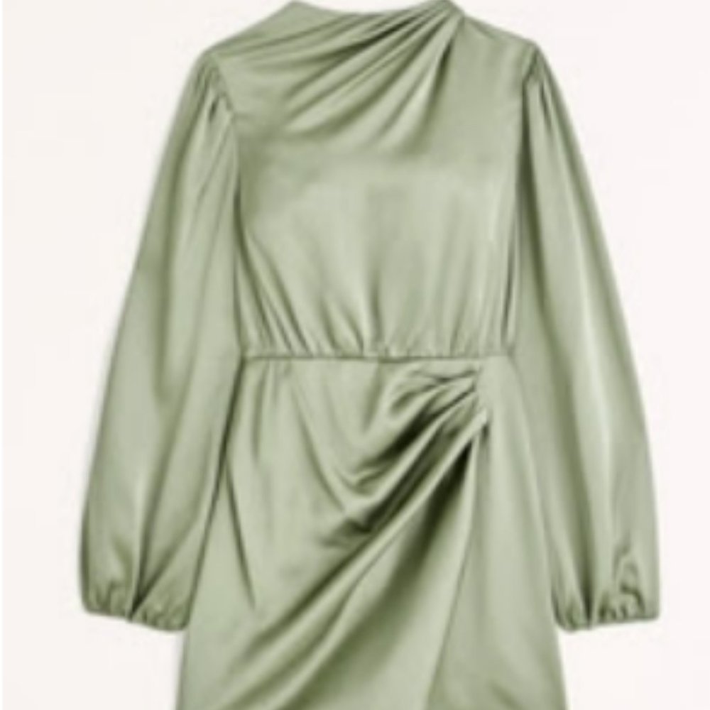 Abercrombie & Fitch Sage Green Mini Dress